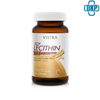 VISTRA Soy Lecithin 1200mg Plus Vitamin E - วิสทร้า ซอย เลซิติน 1200 มก. (90 เม็ด)  [CKP]