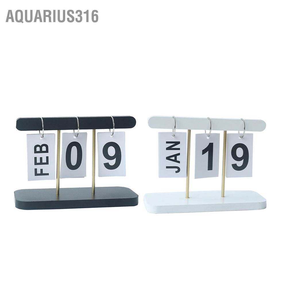 aquarius316-ปฏิทินพลิกถาวร-โต๊ะไม้ยืนพลิกปฏิทิน-ปฏิทินพลิกรายวันที่สวยงามสำหรับสำนักหอสมุดที่บ้าน