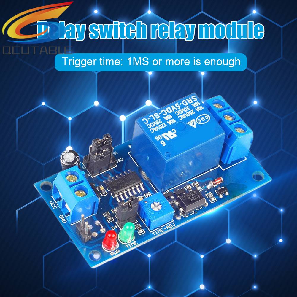 Dc 5V ปกติเปิดประเภททริกเกอร์ดีเลย์สวิทช์หน่วงเวลารีเลย์โมดูลสําหรับ ...