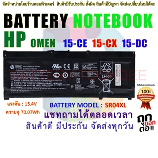 HP Battery แบตเตอรี่ SR04XL 15-CE 15-CB 15-CX 15-DC HP Omen 15-ce000 15-ce000ng 15-ce002ng Pavilion Power 15t-cb2000