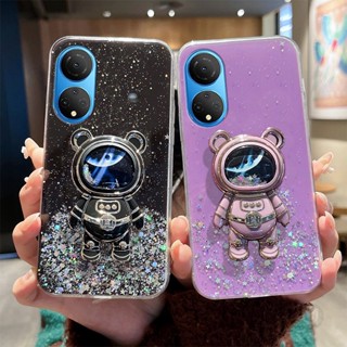 เคสโทรศัพท์มือถือแบบใส มีทรายไหล แต่งกลิตเตอร์ ลายนักบินอวกาศ สําหรับ OPPO A17 A17K A16 A16S A16K A16E A15 A15S A54 A74 A94 A95 A96 A76 A57 A9 2020 A5 2020