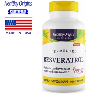 เฮลท์ตี้ ออริจินส์ เรสเวอราทรอล 300 mg x 150 เม็ด Healthy Origins Resveratrol / กินร่วมกับ แอสต้าแซนทิน ถั่งเช่า กรีน...