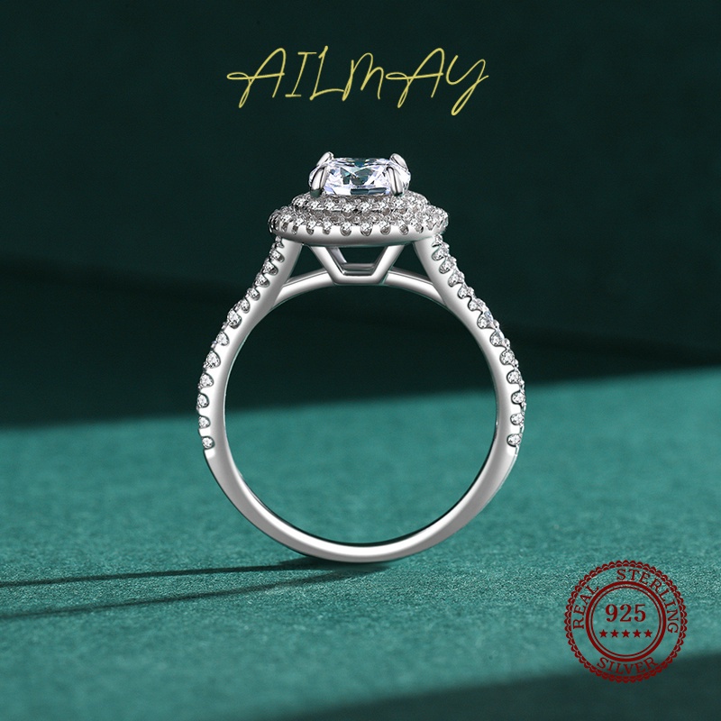 ailmay-แหวนเงินสเตอร์ลิง-925-ประดับเพทาย-ทรงกลม-หรูหรา-คลาสสิก-เครื่องประดับแฟชั่น-สําหรับผู้หญิง-งานแต่งงาน
