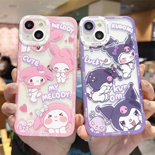 เคสโทรศัพท์มือถือ ซิลิกาเจล TPU ใส กันกระแทก ลาย Kulomi Cinnamoroll Melody น่ารัก สําหรับ Realme C55 C53 C11 C12 C25 C25S C30 C30S 3 7 6 Pro 5 5i 5S 6S