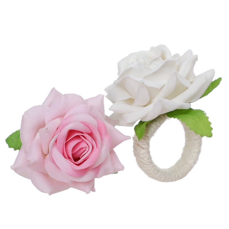 แหวนผ้าเช็ดปาก-รูปดอกกุหลาบประดิษฐ์-สําหรับตกแต่งบ้าน-ร้านอาหาร-งานแต่งงาน-วันวาเลนไทน์