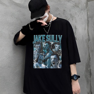 เสื้อยืดคุณภาพดี     oversize T-shirt เสื้อยืดพรีเมี่ยม พิมพ์ลาย Jake Sully Avatar Bootleg S-5XL เสื้อยืดพิมพ์คุณภาพสูง