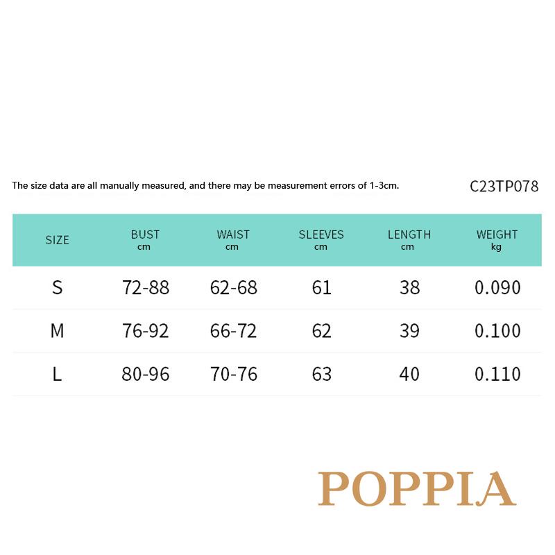 poppia-เสื้อครอปท็อป-แขนยาว-เปิดไหล่-เข้ารูป-พิมพ์ลายกราฟฟิค-สําหรับผู้หญิง