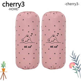 Cherry3 ถุงมือกันแดด กันน้ํามัน น้ําหนักเบา ลายหมีน้อย สีชมพู สําหรับห้องครัว 2 คู่