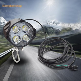 [Domybestshop.th] ไฟเลี้ยวจักรยาน 12W รวมไฟหน้าจักรยานไฟฟ้า 48V 36V พร้อมสวิตช์ DK336 สําหรับจักรยานไฟฟ้า สกูตเตอร์