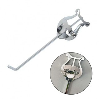 New Arrival~Portable Metal Trumpet Marching Lyre Clamp On Stand Lightweight Sheet Music Clip