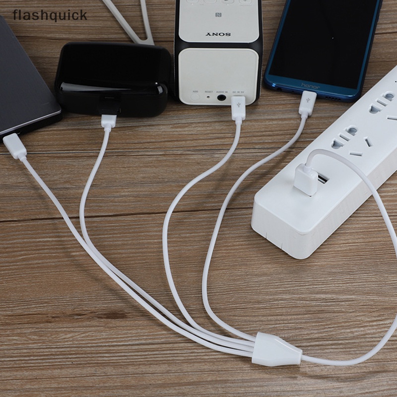 flashquick-สายชาร์จแยก-micro-usb-เป็น-usb-4-พอร์ต-0-5-ม-สําหรับสมาร์ทโฟน-แท็บเล็ต