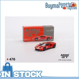 [Authentic] Mini GT 1/64 #476 Ford GT Alan Mann Heritage Edition LHD Die-Cast Model Car