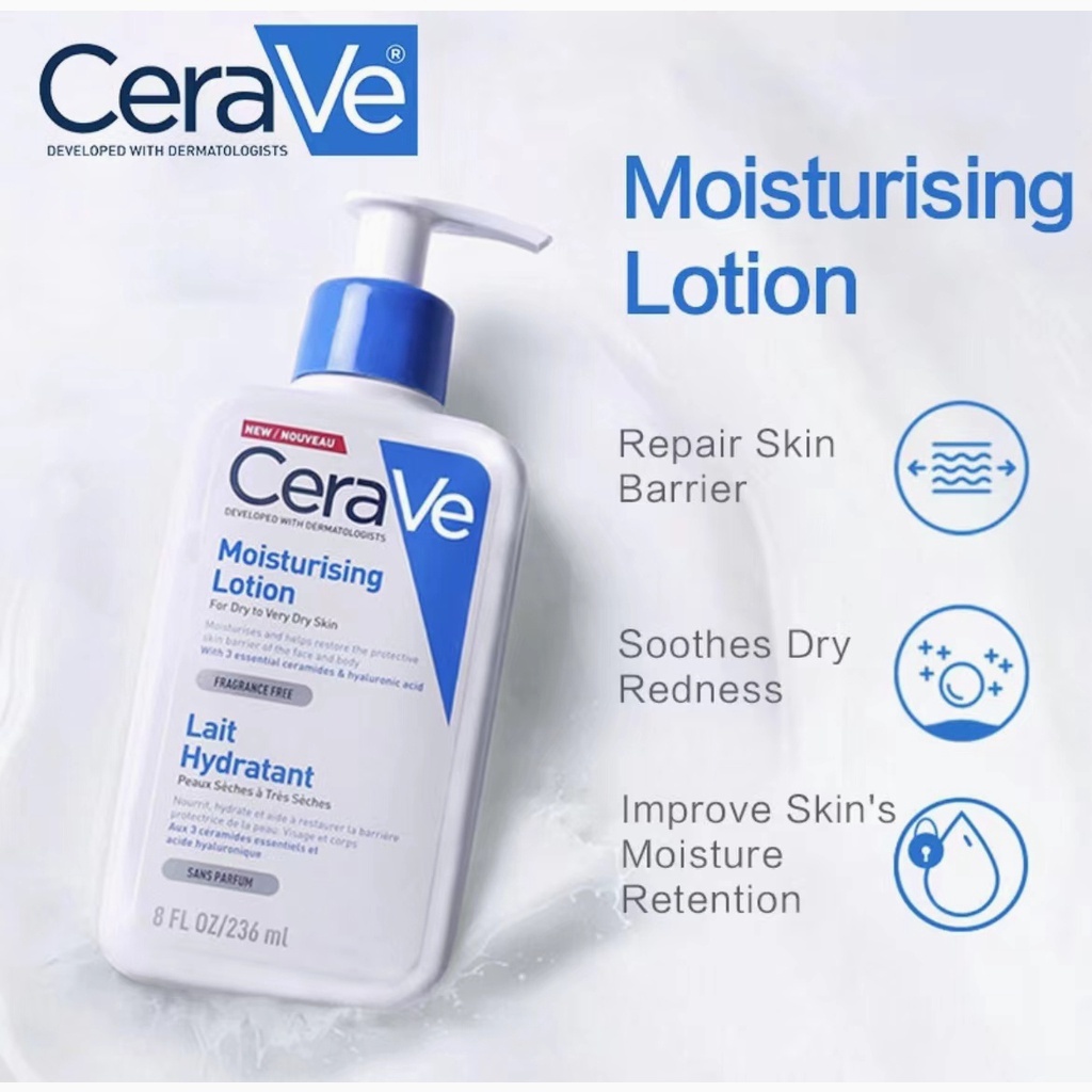 ในสต็อก-cerave-moisturising-lotion-โลชั่นบำรุงผิว-เนื้อสัมผัสบางเบา-236ml-โลชั่น-moisturising-lotion-ผิวชุ่มชื้น
