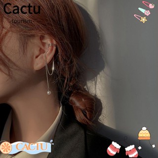 Cactu ต่างหูแบบหนีบ ไม่ต้องเจาะหู แฟชั่นสําหรับผู้หญิง