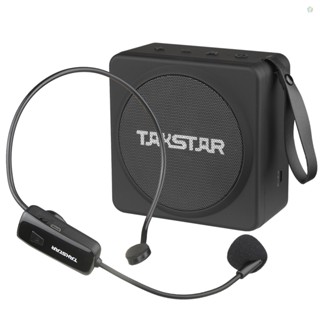 Audioworld TAKSTAR เครื่องขยายเสียงไร้สาย แบบพกพา พลังงานสูง ขนาดเล็ก ชาร์จได้ สําหรับครู UHF เครื่องเล่น MP3 และวิทยุ FM พร้อม W