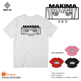 มีความสุข เสื้อยืด Chainsaw Man Makima Outline Main Anime Shirt | FROST TEE