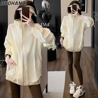 Duohanzi เสื้อโค้ทกันแดด ป้องกันรังสียูวี ระบายอากาศ เหมาะกับฤดูร้อน สําหรับผู้หญิง 2023