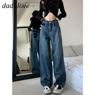DaDulove💕 New Korean Version of Retro WOMENS Jeans High Waist Loose Wide Leg Pants Niche Large Size Trousers