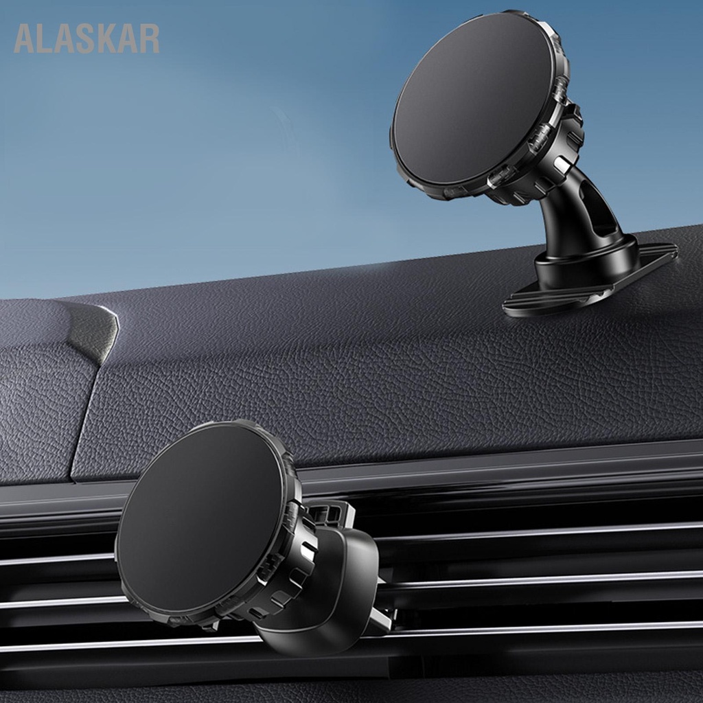 alaskar-n50-ที่วางโทรศัพท์มือถือ-แบบแม่เหล็ก-หมุนได้-360-องศา-สําหรับรถยนต์