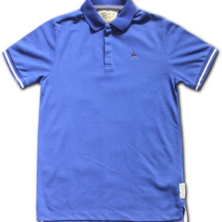 เสื้อยืดโปโล Tx-64 Cotton TC สีน้ำเงิน