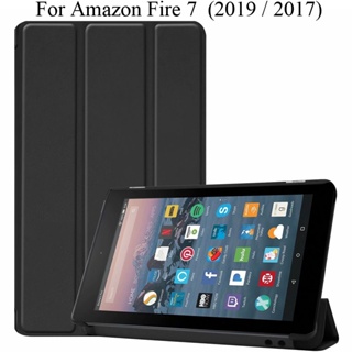 เคสโทรศัพท์มือถือ พร้อมขาตั้ง สําหรับ Amazon Kindle Fire 7 2019 KindleFire 7 2017 Fire7