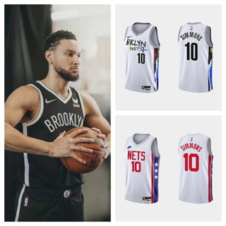 Brooklyn Nets #10 Ben Simmons เสื้อบาสเก็ตบอลชายสั้น -เสื้อยืดกีฬา