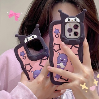 เคสโทรศัพท์มือถือนิ่ม กันกระแทก ลายการ์ตูนคุโรมิน่ารัก สําหรับ iPhone 14 14PRO max 13 12PRO max 13pro max 11