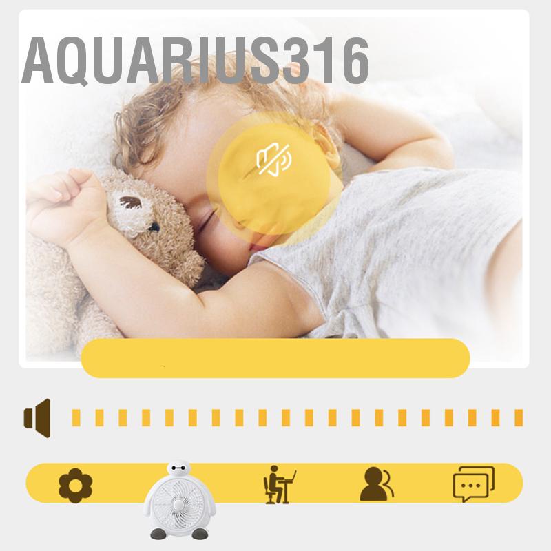 aquarius316-พัดลมไฟฟ้า-ขนาดเล็ก-ลายการ์ตูน-สําหรับหอพักนักเรียน-โต๊ะข้างเตียง-ห้องนอน-สํานักงาน