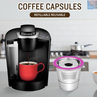 ชุดแคปซูลกรองกาแฟ แบบสเตนเลส ใช้ซ้ําได้ สําหรับ Keurig 2.0 1.0 Mini Plus