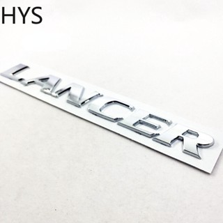 Hys สติกเกอร์โลโก้ตัวอักษร LANCER ABS โครเมี่ยม สําหรับติดตกแต่งรถยนต์ รถบรรทุก MITSUBISHI LANCER 1 ชิ้น