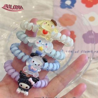 Boloni1 ยางรัดผม ลายการ์ตูนคิตตี้ แมว เมโลดี้ สุนัขน่ารัก สําหรับผู้หญิง