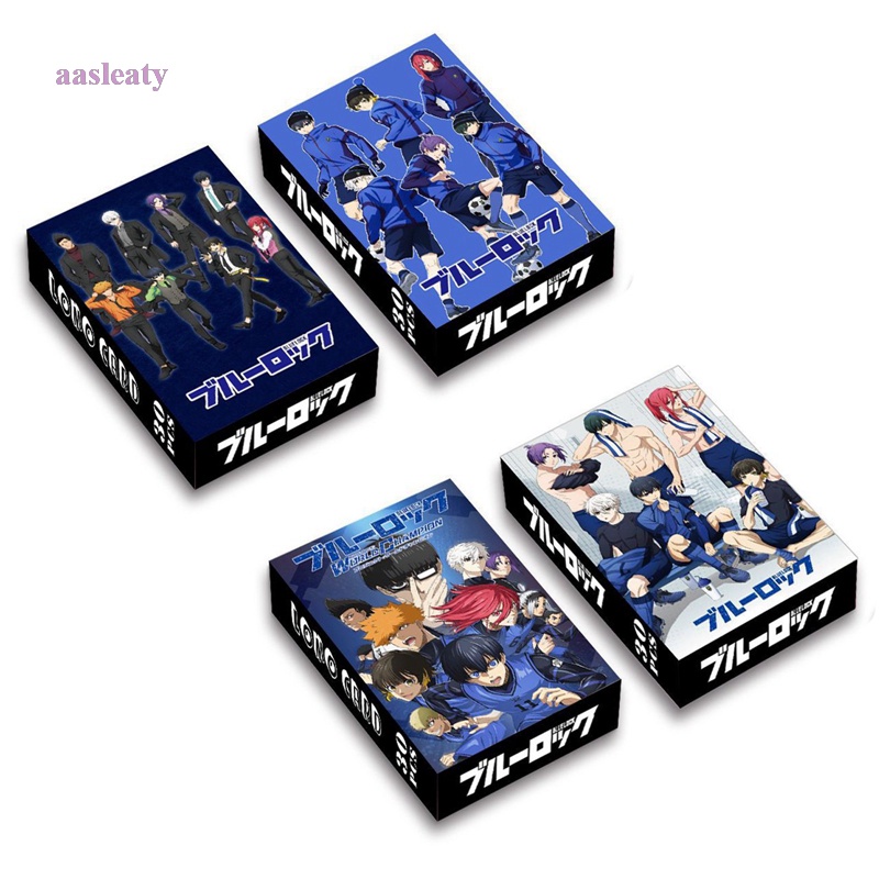 aasleaty-การ์ดโลโม่-พิมพ์ลายการ์ตูนอนิเมะ-kpop-isagi-yoichi-bachira-chigiri-สีฟ้า-ของขวัญ-สําหรับแฟนคลับ-30-ชิ้น-ต่อชุด