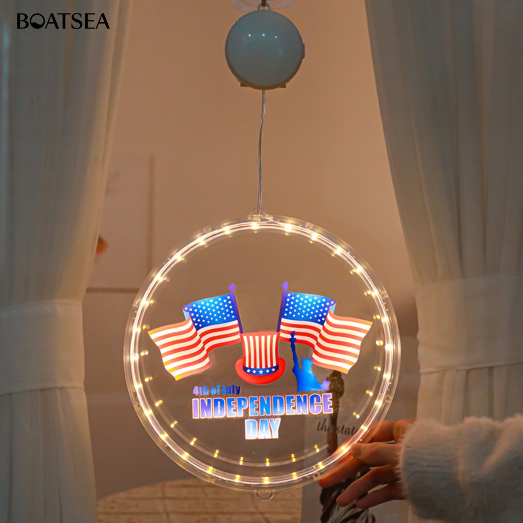boatsea-โคมไฟธงชาติอเมริกา-led-พลาสติก-สะดุดตา-สําหรับตกแต่งสวนกลางแจ้ง
