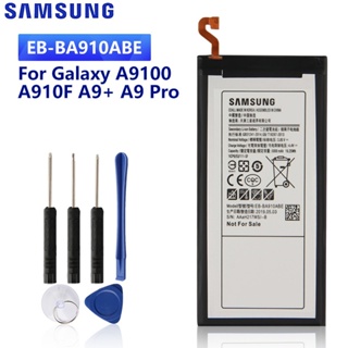 SAMSUNGแบตเตอรี่ทดแทนEB-BA910ABEสำหรับSamsung Galaxy A9100 A910F A9 + A9 Pro SM-A9100 5000Mahแบตเตอรี่ของแท้