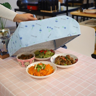 ผ้าคลุมโต๊ะอาหาร ป้องกันฝุ่น สามารถพับได้ สําหรับบ้าน ห้องครัว