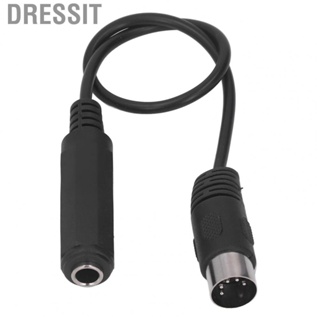 Dressit 5 Pin MIDI Cable 1 Ft 6.35mm Female To 5pin MIDI Adapter Cable Reduced Distortion for Speakers for MP3