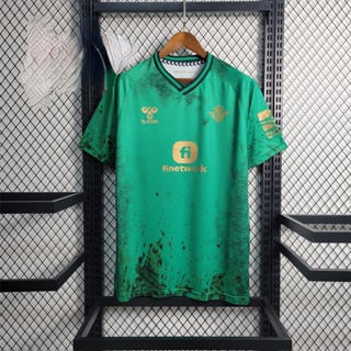  เสื้อกีฬาแขนสั้น ลายทีมชาติฟุตบอล Real Betis คุณภาพสูง ไซซ์ S-4XL 2023-24