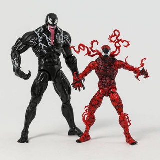 โมเดลฟิกเกอร์ Venom Let Have Be Carnage Venom Eddie Brock Carnage Cletus Kasady Spiderman in the Spider-Verse ของเล่นสําหรับเด็ก