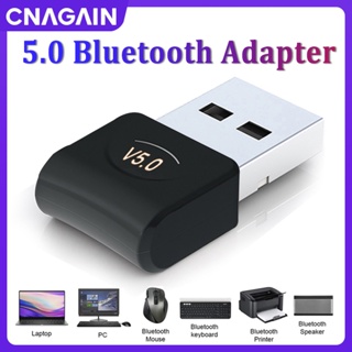 Cnagain อะแดปเตอร์รับส่งสัญญาณเสียง บลูทูธไร้สาย USB 5.0 สําหรับแล็ปท็อป หูฟัง ลําโพง เครื่องพิมพ์