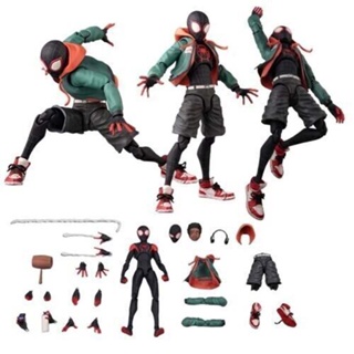  Spider Man Parallel universe 2 Vertical and Horizontal Universe Handmade Model Miles Morales Action Doll 13CM Decoration Collection Best Gift