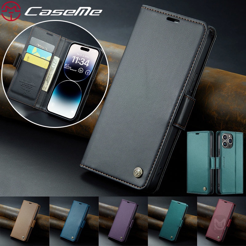 caseme-เคสโทรศัพท์หนัง-ฝาพับแม่เหล็ก-พร้อมช่องใส่บัตร-สําหรับ-iphone-xr-x-xs-7-8-6-6s-plus-se-2020-se-2022-se2-se3