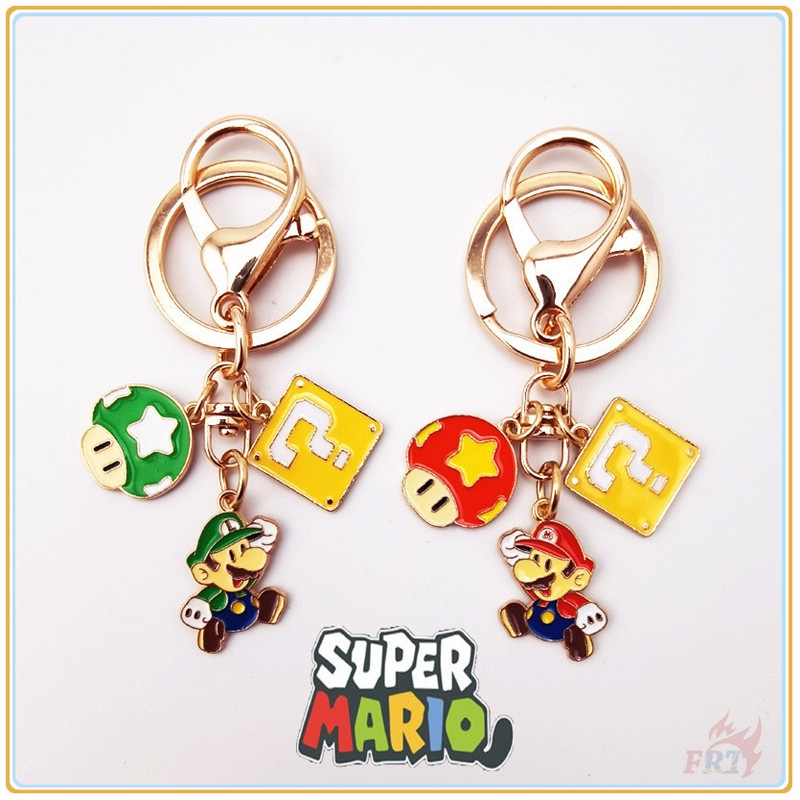 super-mario-bros-พวงกุญแจการ์ตูนเกม-luigi-แหวนพวงกุญแจ-โลหะ-จี้กระเป๋า-ของขวัญ-2-แบบ-1-ชิ้น