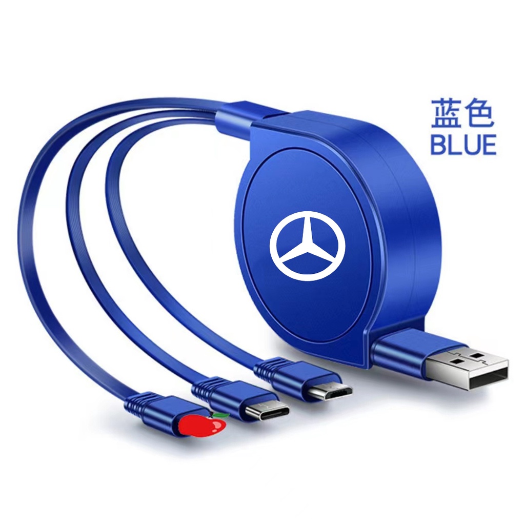 สติกเกอร์ติดรถยนต์-13a-3-in-1-120-ซม-ชาร์จเร็ว-usb-สําหรับ-mercedes-benz-smart-w453-w451