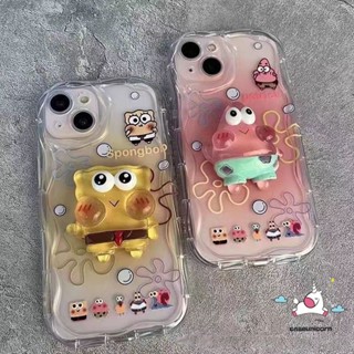 เคสโทรศัพท์มือถือ ขอบโค้ง ลายสพันจ์บ็อบ แพทริก สตาร์ 3D พร้อมตุ๊กตา สําหรับ Oppo A16 A12 A5s A15 A17k A55 A7 A5s A95 A3s A54 A57 A1k A5 A54s A9 A16s A74 A16K A31 A77 A16E A53 A96 A92 A76 A77s A52