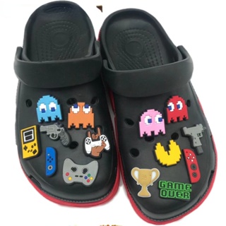 อุปกรณ์เสริม รูปการ์ตูน Pacman Jibbitz สําหรับแว่นตากันแดด Crocs