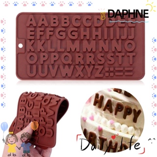 Daphne แม่พิมพ์ซิลิโคนลายตัวอักษรตัวเลขสําหรับทําขนม