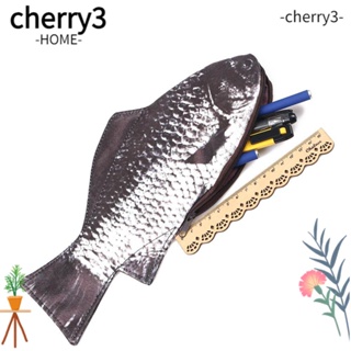 Cherry3 กระเป๋าดินสอ มีซิป จุของได้เยอะ ลายปลาคาร์พ สําหรับนักเรียน