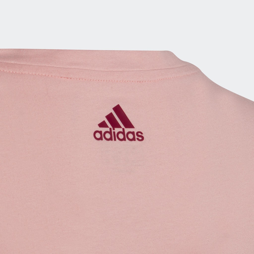 adidas-ไลฟ์สไตล์-เสื้อยืด-adidas-essentials-เด็ก-สีชมพู-he1965