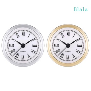 Blala นาฬิกาข้อมือควอตซ์ หน้าปัดสีขาว ตัวเลขโรมัน ขนาดเล็ก 2 4 นิ้ว 61 มม.