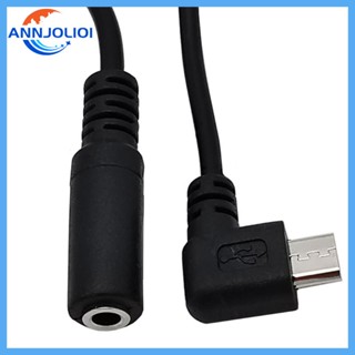 Ann สายเคเบิล Micro USB ตัวผู้ เป็นตัวเมีย 3 5 มม. ทนทาน แบบเปลี่ยน